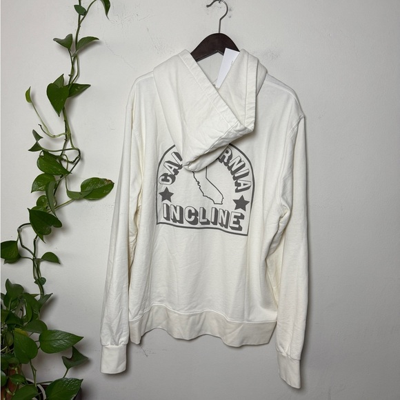 California Incline French Terry Cream Logo Sweatshirt - XL New - Picture 2 of 9
